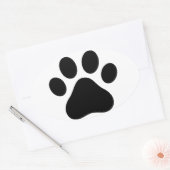 Afdrukken plakken ovale sticker (Envelop)