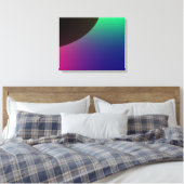 Afdrukken planetaire Aurora Canvas (Insitu (Slaapkamer))