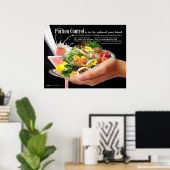 Afdrukken portiecontrole poster (Thuiskantoor)