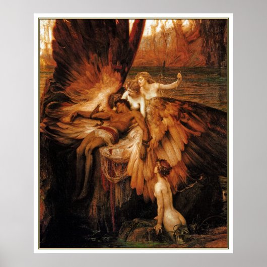 Afdrukken poster: De Lament voor Icarus door H. Dr Poster (Voorkant)