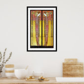 Afdrukken poster: geborduurde panelen poster (Keuken)