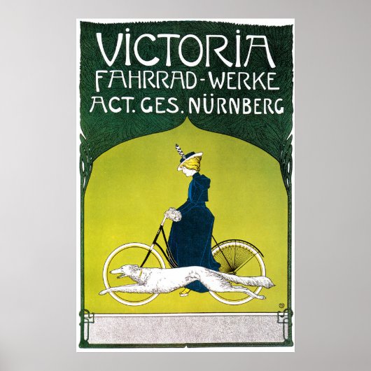 Afdrukken poster: Victoria-fietsen Poster (Voorkant)