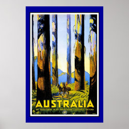 Afdrukken Retro Vintage Image Reis Australië Poster