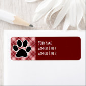 Afdrukken rode spelbreker etiket (Insitu)