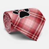 Afdrukken rode spelbreker stropdas (Opgerold)