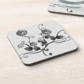 Afdrukken Roos  plastic Onderzetter set (Linkerzijde)