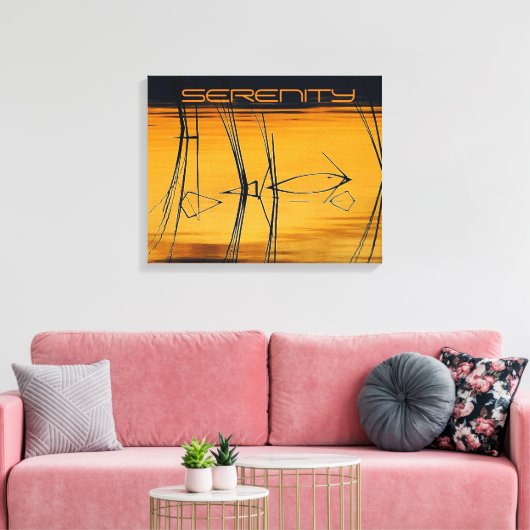 Afdrukken Serenity Stretch Canvas (Insitu (Woonkamer))