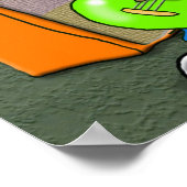 Afdrukken "Spank de Plank" - door Kev Moore Poster (Hoek)