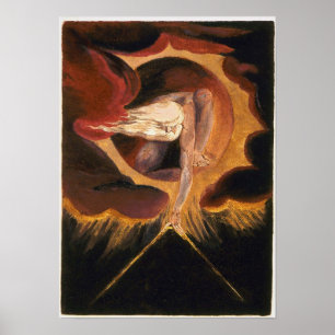 Afdrukken - Tijdstip van dagen - William Blake Poster