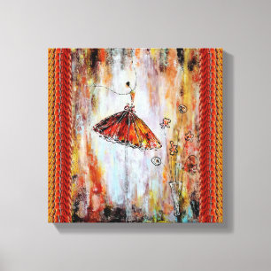 Afdrukken Tutu Ballerina Canvas