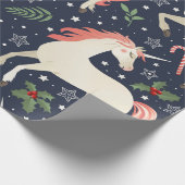 Afdrukken uit de middeleeuwen Unicorns op de kerst Cadeaupapier (Hoek)
