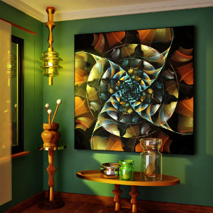 Afdrukken van Abstract schildpad met wielafdruk