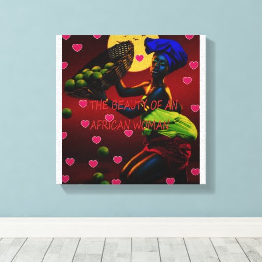 Afdrukken van Afrikaanse Canvas (Insitu (Houten vloer))