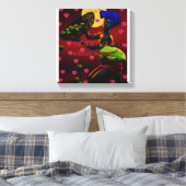 Afdrukken van Afrikaanse Canvas (Insitu (Slaapkamer))