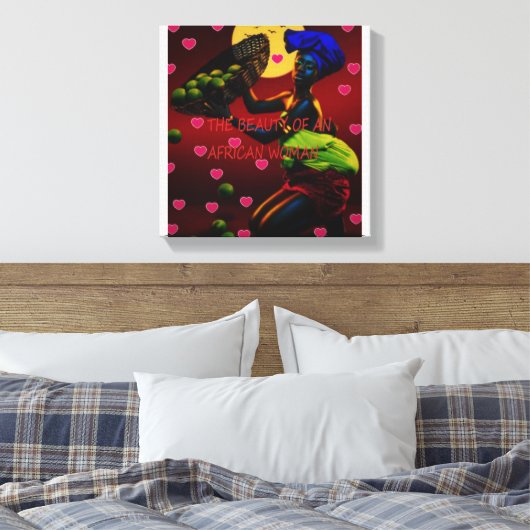 Afdrukken van Afrikaanse Canvas (Insitu (Slaapkamer))