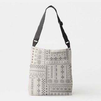 Afdrukken van Afrikaanse modderkleding Crossbody Tas