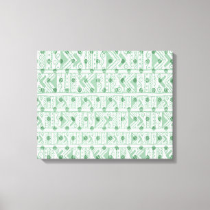 Afdrukken van Afrikaanse tribaal canvas