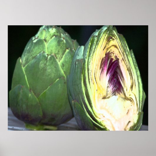 Afdrukken van Artichoke Canvas Poster (Voorkant)