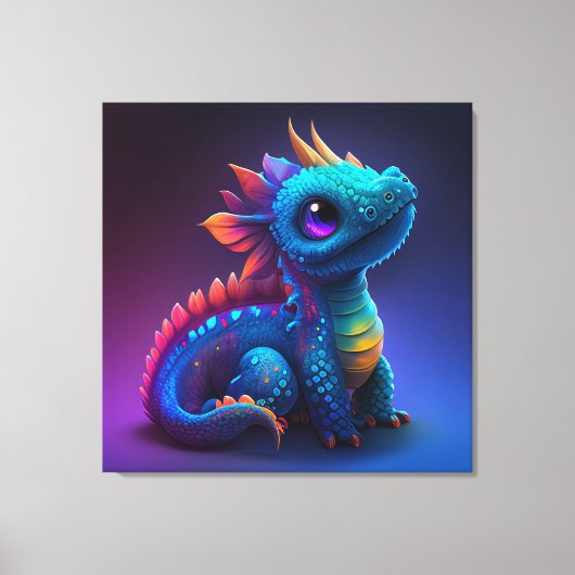 Afdrukken van Baby Dragon Canvas bevestigen (Voorkant)