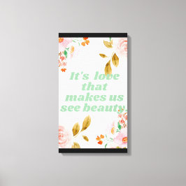 Afdrukken van Beauty and Love Canvas