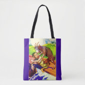 afdrukken van billy geitenkorf en troll draagtas (Voorkant)