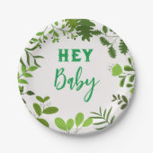 Afdrukken van bladeren papieren bordje (Voorkant)