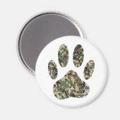 Afdrukken van camo Dog Paw Magneet (Voorkant / Achterkant)