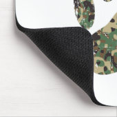 Afdrukken van camo Dog Paw Muismat (Hoek)