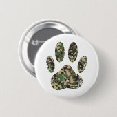 Afdrukken van camo Dog Paw Ronde Button 5,7 Cm (Voorkant /achterkant)