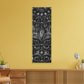 Afdrukken van Charcoal Mandala Canvas (Insitu (Woonkamer))