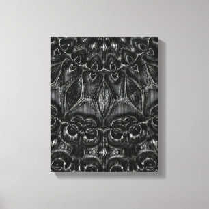 Afdrukken van Charcoal Mandala Canvas