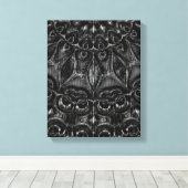 Afdrukken van Charcoal Mandala Canvas (Insitu (Houten vloer))