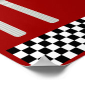 Afdrukken van checkboard Kitchen Poster (Hoek)