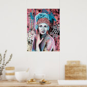 Afdrukken van Cristal Queen, kunstwerk van Claire Poster (Keuken)