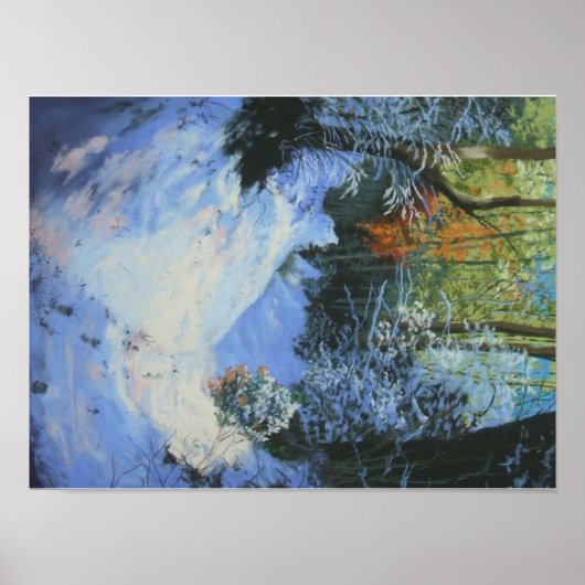 Afdrukken van de route Snowy Moorland Poster (Voorkant)