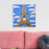 Afdrukken van Eiffel Tower Canvas (Insitu (Woonkamer))