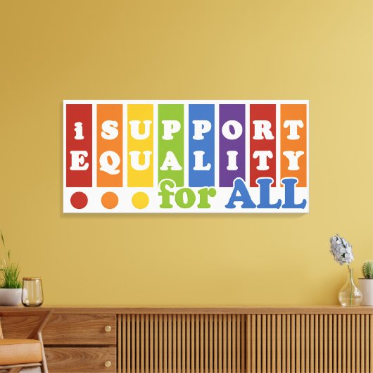 Afdrukken van Equal Rights canvas (Insitu (Woonkamer))