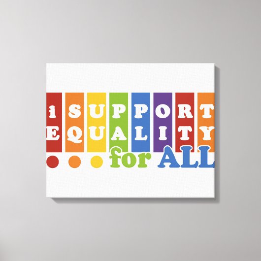Afdrukken van Equal Rights canvas (Voorkant)