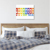 Afdrukken van Equal Rights canvas (Insitu (Slaapkamer))