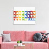 Afdrukken van Equal Rights canvas (Insitu (Woonkamer))
