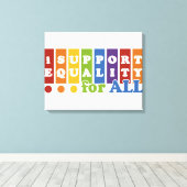 Afdrukken van Equal Rights canvas (Insitu (Houten vloer))
