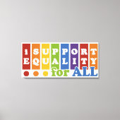 Afdrukken van Equal Rights canvas (Voorkant)