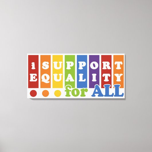 Afdrukken van Equal Rights canvas (Voorkant)