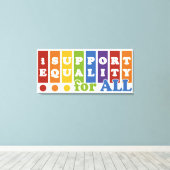 Afdrukken van Equal Rights canvas (Insitu (Houten vloer))
