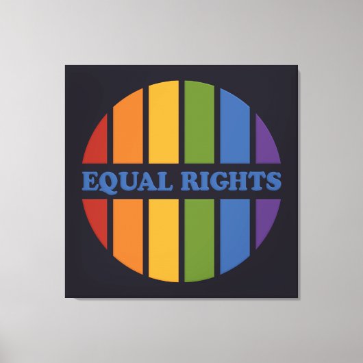 Afdrukken van Equal Rights canvas (Voorkant)
