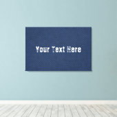 Afdrukken van Faux Blue Jeans Canvas - aangepaste (Insitu (Houten vloer))