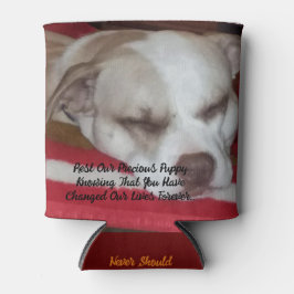 Afdrukken van Faux-verzegeld Canvas Blikjeskoeler