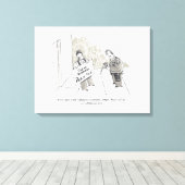 Afdrukken van fijn canvas (Insitu (Houten vloer))