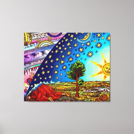 Afdrukken van Flammarion Dome Canvas (Voorkant)