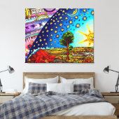 Afdrukken van Flammarion Dome Canvas (Insitu (Slaapkamer))